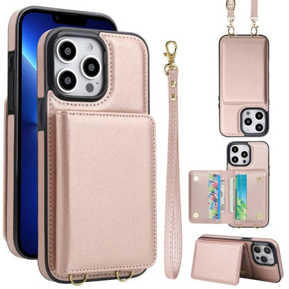 Crossbody Dual-buckle Wallet RFID Back Leather Phone Case, For iPhone 12 Pro Max, For iPhone 12 mini, For iPhone 11 Pro Max
