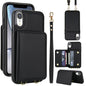 Crossbody Dual-buckle Wallet RFID Back Leather Phone Case, For iPhone XR, For iPhone XS Max, For iPhone 8 Plus / 7 Plus