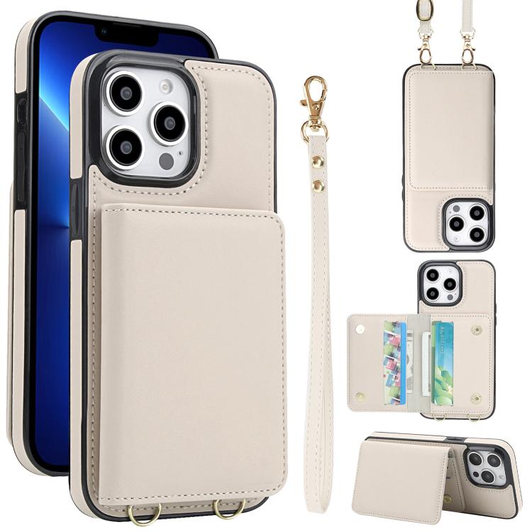 Crossbody Dual-buckle Wallet RFID Back Leather Phone Case, For iPhone 14 Pro Max, For iPhone SE 2022 / SE 2020 / 8 / 7, For iPhone 13 Pro Max