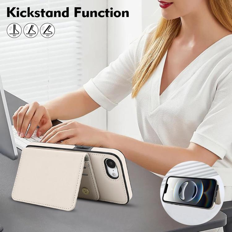 Crossbody Dual-buckle Wallet RFID Back Leather Phone Case, For iPhone 16e, For iPhone 16 Pro Max, For iPhone 16 Pro