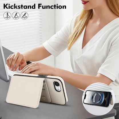 Crossbody Dual-buckle Wallet RFID Back Leather Phone Case, For iPhone 16e, For iPhone 16 Pro Max, For iPhone 16 Pro