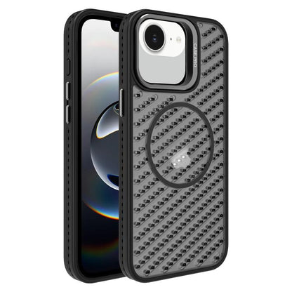 O-Shape Hollow Cooling Lens Holder MagSafe Phone Case, For iPhone 16e, For iPhone 16 Pro Max, For iPhone 16 Pro, For iPhone 16 Plus