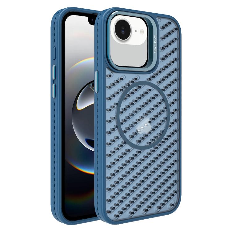 O-Shape Hollow Cooling Lens Holder MagSafe Phone Case, For iPhone 16e, For iPhone 16 Pro Max, For iPhone 16 Pro, For iPhone 16 Plus