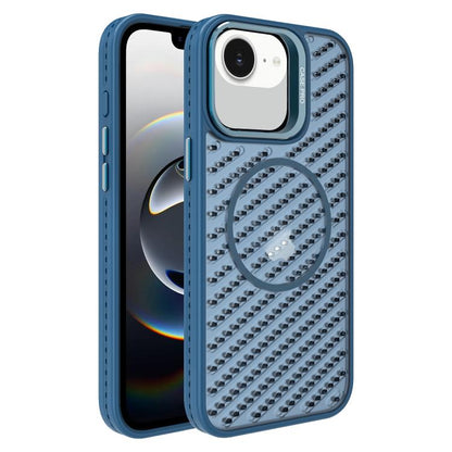 O-Shape Hollow Cooling Lens Holder MagSafe Phone Case, For iPhone 16e, For iPhone 16 Pro Max, For iPhone 16 Pro, For iPhone 16 Plus