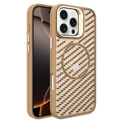 O-Shape Hollow Cooling Lens Holder MagSafe Phone Case, For iPhone 16e, For iPhone 16 Pro Max, For iPhone 16 Pro, For iPhone 16 Plus