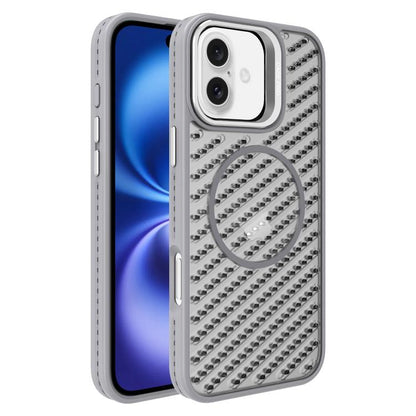 O-Shape Hollow Cooling Lens Holder MagSafe Phone Case, For iPhone 16e, For iPhone 16 Pro Max, For iPhone 16 Pro, For iPhone 16 Plus