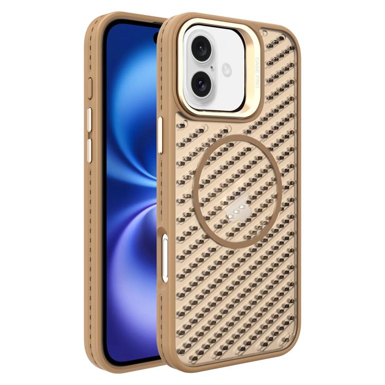 O-Shape Hollow Cooling Lens Holder MagSafe Phone Case, For iPhone 16, For iPhone 15 Pro Max, For iPhone 15 Pro, For iPhone 15 Plus