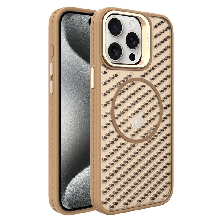 O-Shape Hollow Cooling Lens Holder MagSafe Phone Case, For iPhone 16, For iPhone 15 Pro Max, For iPhone 15 Pro, For iPhone 15 Plus