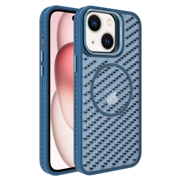 O-Shape Hollow Cooling Lens Holder MagSafe Phone Case, For iPhone 15, For iPhone 14 Plus, For iPhone 14, For iPhone 14 Pro