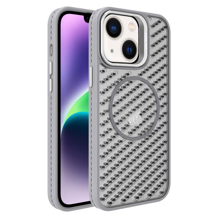 O-Shape Hollow Cooling Lens Holder MagSafe Phone Case, For iPhone 15, For iPhone 14 Plus, For iPhone 14, For iPhone 14 Pro