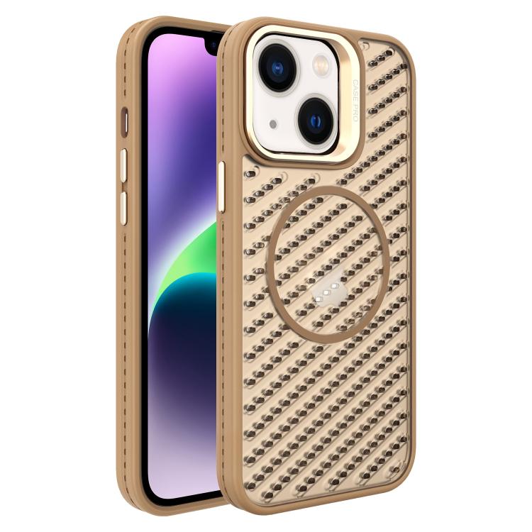 O-Shape Hollow Cooling Lens Holder MagSafe Phone Case, For iPhone 15, For iPhone 14 Plus, For iPhone 14, For iPhone 14 Pro