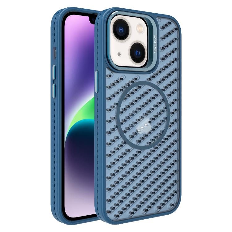 O-Shape Hollow Cooling Lens Holder MagSafe Phone Case, For iPhone 15, For iPhone 14 Plus, For iPhone 14, For iPhone 14 Pro