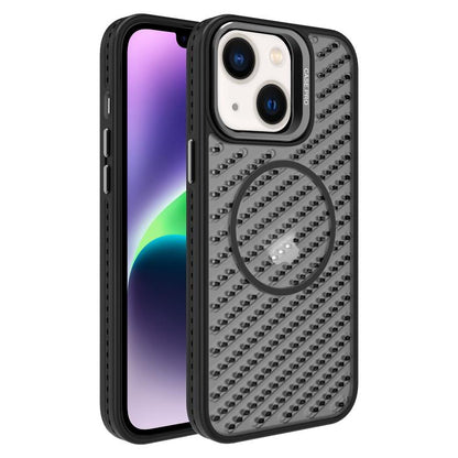 O-Shape Hollow Cooling Lens Holder MagSafe Phone Case, For iPhone 15, For iPhone 14 Plus, For iPhone 14, For iPhone 14 Pro