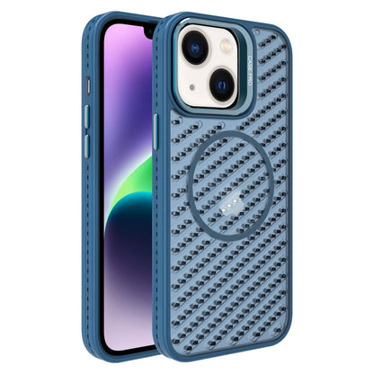 O-Shape Hollow Cooling Lens Holder MagSafe Phone Case, For iPhone 15, For iPhone 14 Plus, For iPhone 14, For iPhone 14 Pro
