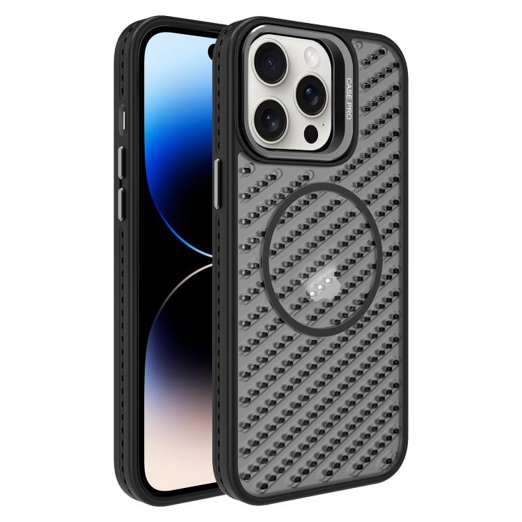 O-Shape Hollow Cooling Lens Holder MagSafe Phone Case, For iPhone 15, For iPhone 14 Plus, For iPhone 14, For iPhone 14 Pro