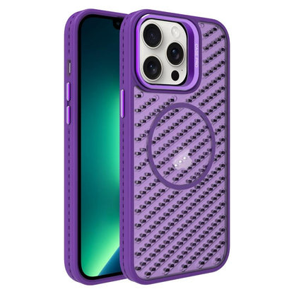 O-Shape Hollow Cooling Lens Holder MagSafe Phone Case, For iPhone 14 Pro Max, For iPhone 13 Pro Max, For iPhone 13 Pro, For iPhone 13