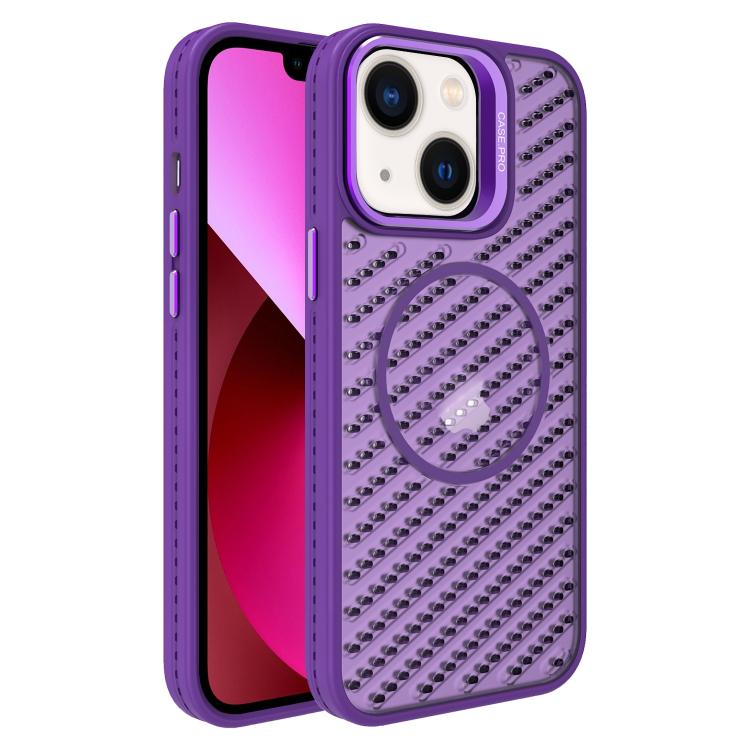 O-Shape Hollow Cooling Lens Holder MagSafe Phone Case, For iPhone 14 Pro Max, For iPhone 13 Pro Max, For iPhone 13 Pro, For iPhone 13