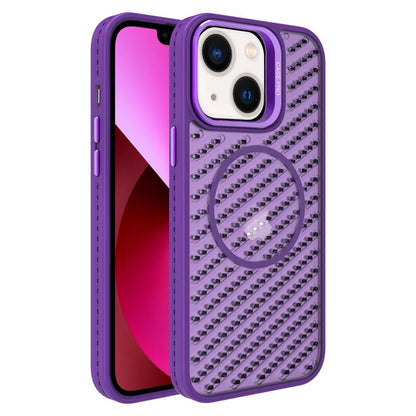 O-Shape Hollow Cooling Lens Holder MagSafe Phone Case, For iPhone 14 Pro Max, For iPhone 13 Pro Max, For iPhone 13 Pro, For iPhone 13