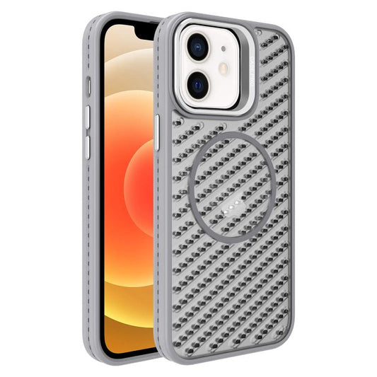 O-Shape Hollow Cooling Lens Holder MagSafe Phone Case, For iPhone 12, For iPhone 12 Pro Max, For iPhone 12 Pro, For iPhone 11