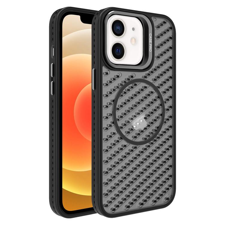 O-Shape Hollow Cooling Lens Holder MagSafe Phone Case, For iPhone 12, For iPhone 12 Pro Max, For iPhone 12 Pro, For iPhone 11