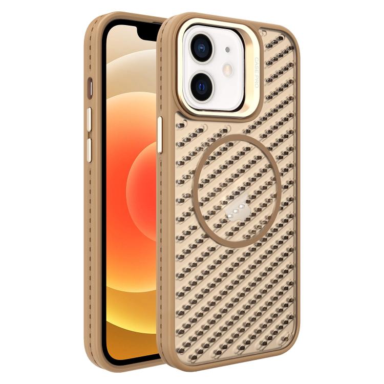 O-Shape Hollow Cooling Lens Holder MagSafe Phone Case, For iPhone 12, For iPhone 12 Pro Max, For iPhone 12 Pro, For iPhone 11