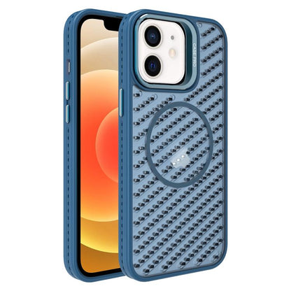 O-Shape Hollow Cooling Lens Holder MagSafe Phone Case, For iPhone 12, For iPhone 12 Pro Max, For iPhone 12 Pro, For iPhone 11