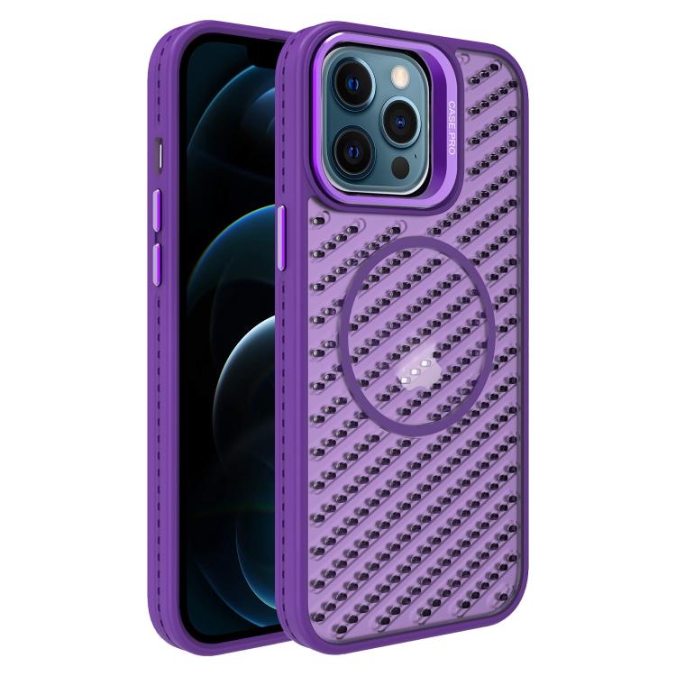 O-Shape Hollow Cooling Lens Holder MagSafe Phone Case, For iPhone 12, For iPhone 12 Pro Max, For iPhone 12 Pro, For iPhone 11