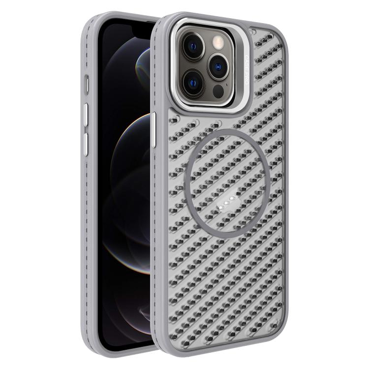 O-Shape Hollow Cooling Lens Holder MagSafe Phone Case, For iPhone 12, For iPhone 12 Pro Max, For iPhone 12 Pro, For iPhone 11