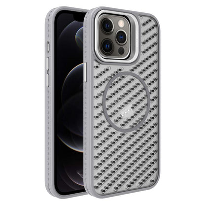 O-Shape Hollow Cooling Lens Holder MagSafe Phone Case, For iPhone 12, For iPhone 12 Pro Max, For iPhone 12 Pro, For iPhone 11