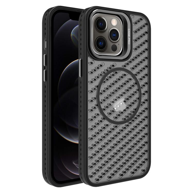 O-Shape Hollow Cooling Lens Holder MagSafe Phone Case, For iPhone 12, For iPhone 12 Pro Max, For iPhone 12 Pro, For iPhone 11