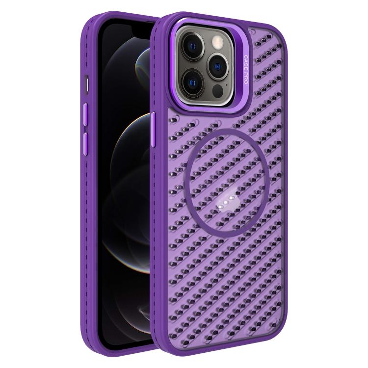 O-Shape Hollow Cooling Lens Holder MagSafe Phone Case, For iPhone 12, For iPhone 12 Pro Max, For iPhone 12 Pro, For iPhone 11