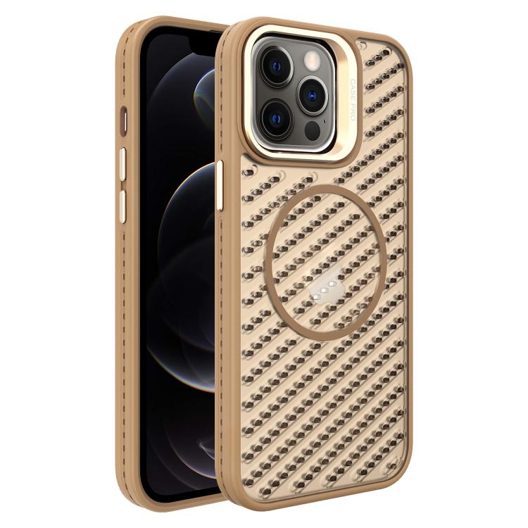 O-Shape Hollow Cooling Lens Holder MagSafe Phone Case, For iPhone 12, For iPhone 12 Pro Max, For iPhone 12 Pro, For iPhone 11