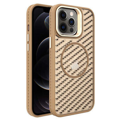 O-Shape Hollow Cooling Lens Holder MagSafe Phone Case, For iPhone 12, For iPhone 12 Pro Max, For iPhone 12 Pro, For iPhone 11