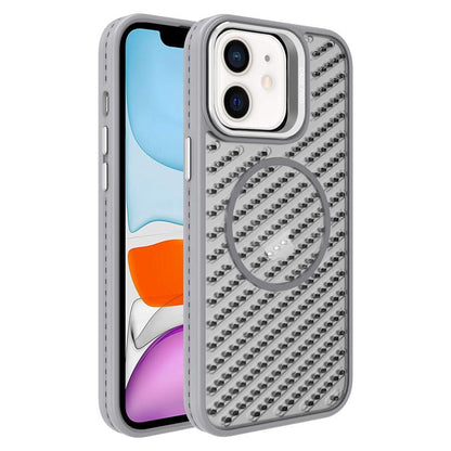 O-Shape Hollow Cooling Lens Holder MagSafe Phone Case, For iPhone 12, For iPhone 12 Pro Max, For iPhone 12 Pro, For iPhone 11