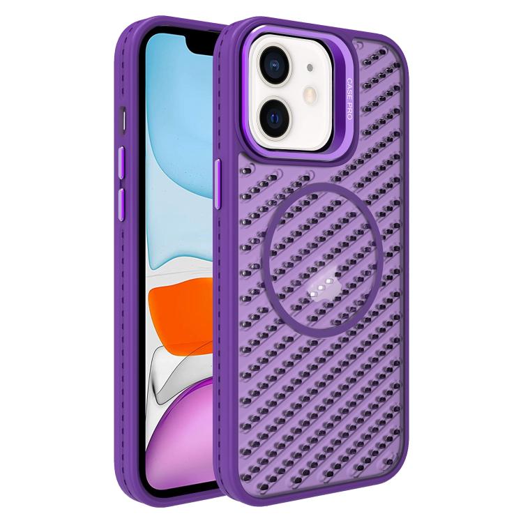 O-Shape Hollow Cooling Lens Holder MagSafe Phone Case, For iPhone 12, For iPhone 12 Pro Max, For iPhone 12 Pro, For iPhone 11