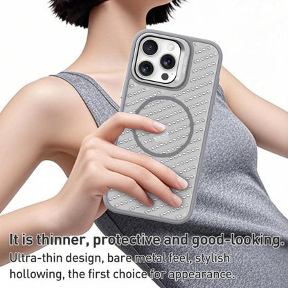 O-Shape Hollow Cooling Lens Holder MagSafe Phone Case, For iPhone 17e / 16e, For iPhone 16 Pro Max, For iPhone 16 Pro, For iPhone 16 Plus