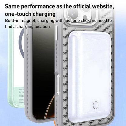 O-Shape Hollow Cooling Lens Holder MagSafe Phone Case, For iPhone 16, For iPhone 15 Pro Max, For iPhone 15 Pro, For iPhone 15 Plus