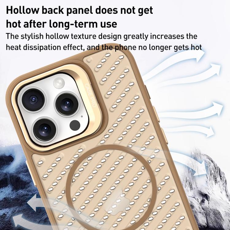 O-Shape Hollow Cooling Lens Holder MagSafe Phone Case, For iPhone 15, For iPhone 14 Plus, For iPhone 14, For iPhone 14 Pro