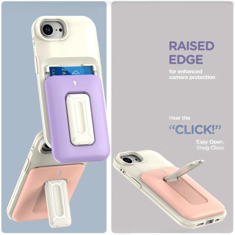 Sliding Card Holder Integrated Phone Case with Kickstand
