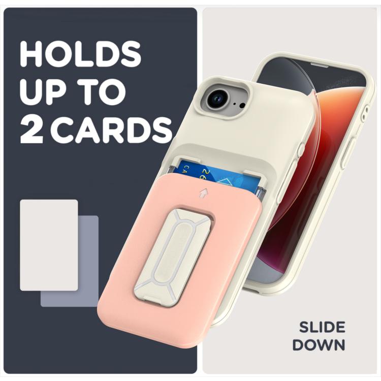 Sliding Card Holder Integrated Phone Case with Kickstand, For iPhone 17e / 16e, For iPhone 16 Pro Max