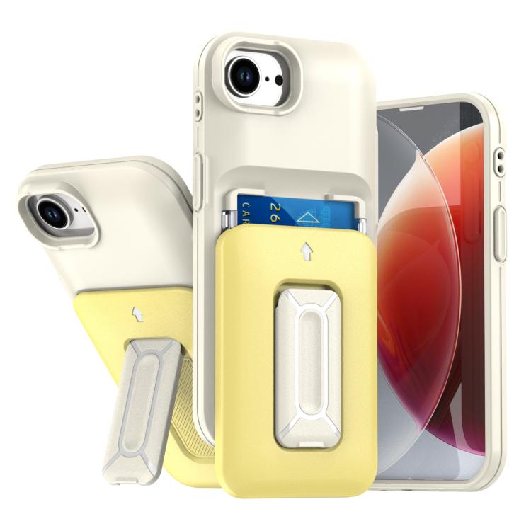 Sliding Card Holder Integrated Phone Case with Kickstand, For iPhone 17e / 16e, For iPhone 16 Pro Max