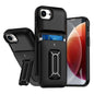 Sliding Card Holder Integrated Phone Case with Kickstand, For iPhone 17e / 16e, For iPhone 16 Pro Max