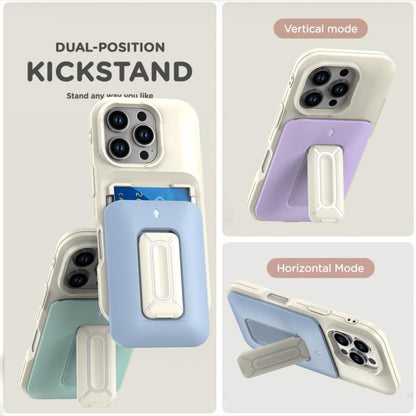 Sliding Card Holder Integrated Phone Case with Kickstand, For iPhone 16 Pro, For iPhone 16 Plus