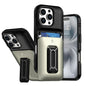 Sliding Card Holder Integrated Phone Case with Kickstand, For iPhone 16 Pro, For iPhone 16 Plus