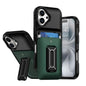 Sliding Card Holder Integrated Phone Case with Kickstand, For iPhone 16, For iPhone 15 Pro Max