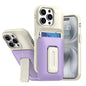 Sliding Card Holder Integrated Phone Case with Kickstand, For iPhone 15 Pro, For iPhone 15 Plus / 14 Plus
