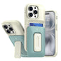 Sliding Card Holder Integrated Phone Case with Kickstand, For iPhone 15 Pro, For iPhone 15 Plus / 14 Plus