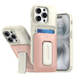 Sliding Card Holder Integrated Phone Case with Kickstand, For iPhone 15 Pro, For iPhone 15 Plus / 14 Plus