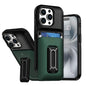Sliding Card Holder Integrated Phone Case with Kickstand, For iPhone 15 Pro, For iPhone 15 Plus / 14 Plus