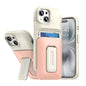 Sliding Card Holder Integrated Phone Case with Kickstand, For iPhone 15, For iPhone 14 / 13